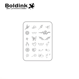 <span class=keywords><strong>Tatuaje</strong></span> Semipermanente Personalizado, Diseño Estético con Trébol Pequeño, <span class=keywords><strong>Cara</strong></span> <span class=keywords><strong>Sonriente</strong></span>, Serpiente, Mariposa, Sexy, para Dedo o Mano, Resistente al Agua - Product Image 3