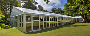 Tente de réception pour cérémonie d'ouverture, tente événementielle personnalisée, <span class=keywords><strong>grande</strong></span> tente en alliage d'aluminium imperméable avec doublure de plafond décorative - Product Image 1