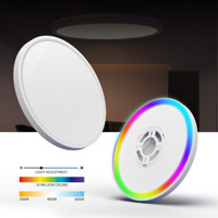 KEOU 24W 36W 48W Plafonnier rond pour chambre à coucher