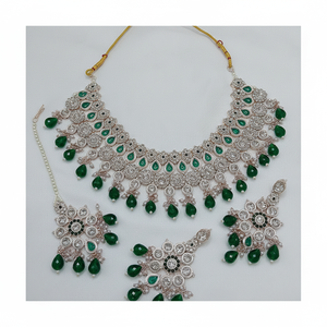 Rose Gold Plated Fine Jewelry <b>Sets</b> with Austrian Stone and <b>Beads</b> 10573872 Necklace <b>Set</b> - Product Image 2