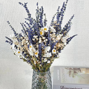 Bouquet éternel <span class=keywords><strong>de</strong></span> <span class=keywords><strong>fleurs</strong></span> séchées pour décorations <span class=keywords><strong>de</strong></span> mariage composé <span class=keywords><strong>de</strong></span> lavande et <span class=keywords><strong>de</strong></span> marguerites Cosmos pour la fête des mères Noël - Product Image 2