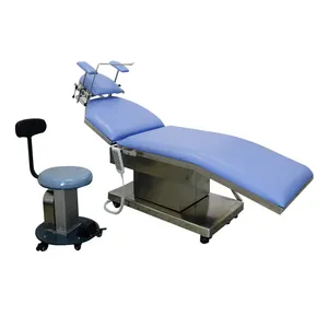 Dayanıklı hastane hasta muayene yatak paslanmaz çelik ayarlanabilir manuel tıbbi klinik muayene masası