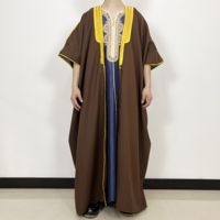 Bisht en mousseline de soie pour hommes musulmans de Dubaï, Abaya, uniforme de prière arabe pour l'Aïd, Thobe, cape pour hommes, robe longue saoudienne