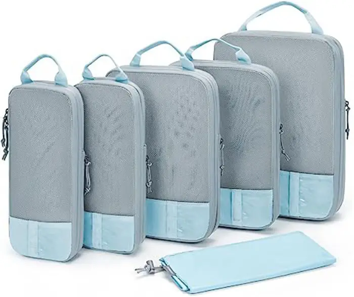 4 सेट/6 सेट विस्तार योग्य हल्के सामान सूटकेस पैकिंग आयोजक बैग