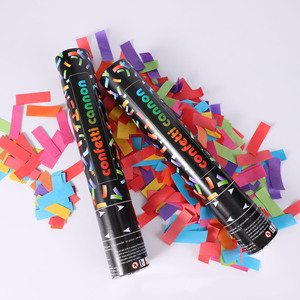Canon à Confettis Carré Coloré de 30 CM à Tirer à la Main pour Fêtes et Célébrations – Tube Lanceur de Confettis pour Décorations de Fêtes et Festivals - Product Image 4