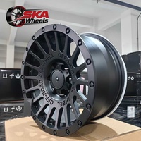 Rines Todoterreno Ligeros de Aleación Negros/Grises de 17 Pulgadas ET -12  PCD 6x139.7 5x150 5x114.3 para Tanks/BJ40s/Ranger/Harvey