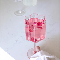 Ensemble de 6 verres à vin en forme de fleur, 175, 230, 380 ml, cadeau de fête