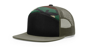 Wholesale High Quality Custom 7 Panels <b>Plain</b> Sport Snapback <b>Caps</b> Mesh Trucker Hats Trucker <b>Caps</b> for Men Richardson 168 Shape <b>Cap</b> - Product Image 5