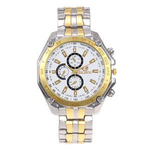 Montre-bracelet homme style sport racing avec plusieurs cadrans décoratifs, lunette tachymetre, en acier inoxydable - Product Image 2