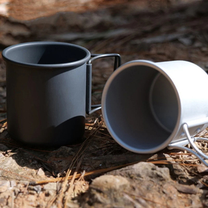 Tasse de camping pliable de 300ml-Tasse de voyage ultra-légère en alliage d'aluminium, tasse à café portable pour la randonnée à dos aventure en plein air - Product Image 2