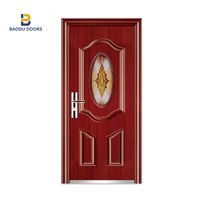 Bowdeu portes dernière conception Inserts en verre décoratif maison américaine portes d'entrée d'entrée modernes