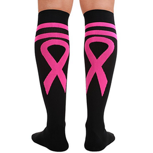 Calcetines de <span class=keywords><strong>compresión</strong></span> Edición Especial cáncer de mama cinta médica rodilla alta <span class=keywords><strong>media</strong></span> - Product Image 1