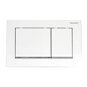 Placca di controllo 'SIGMA 30' cromata/satinata/cromata per accessori bagno e toilette - Product Image 1