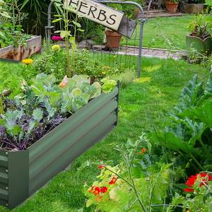 Prix usine 17H trèfle fleur forme <span class=keywords><strong>jardin</strong></span> surélevé lit métal jardinières extérieur grand Patio lit Kit plantation herbe - Product Image 6