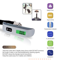 Balance numérique portable pour bagages, écran LCD, prix d'usine, affichage électronique, suspendue, 50 kg