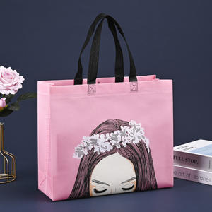 Venta al por mayor personalizado impreso reciclar reutilizable lienzo laminado no tejido bolsas de la compra - Product Image 6