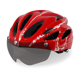 Casco de Bicicleta Unisex con Gafas Integradas, Casco de Ciclismo Ultraligero - Product Image 5
