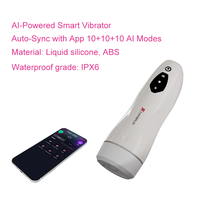 OEM KI-App-gesteuerter 6-in-1 Automatischer Masturbator für Männer mit Teleskop-Saugfunktion, Heizung und LCD-Display – Sexmaschine für Erwachsene von PleasureHub