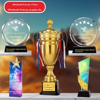 Trophée en cristal personnalisé pour champion de ventes 4S de concessionnaire automobile, compétition de motocross tout-terrain, chariot élévateur - Multi-usage, logo personnalisé