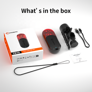 Lampe radar de vélo Coospo TR70 feu arrière radar de vélo avec support - Product Image 6