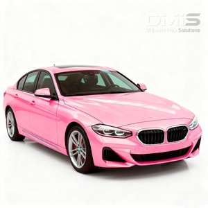 Super Gloss Peach Pink Convenient Construction <strong>Color</strong> Change Film Wrap Car <strong>Vinyl</strong> No Warping - Product Image 4