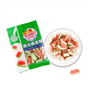 High Quality Sour Sugar Coated Gummy Watermelon with Watermelon Flavours