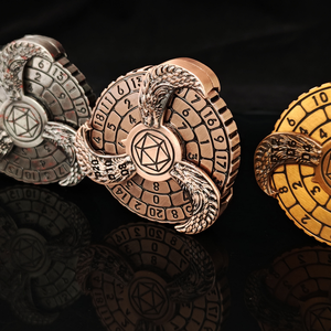 定制设计7合1指尖陀螺旋转金属骰子优质游戏骰子 - Product Image 4