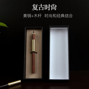 Lápiz de escritura sin tinta para coleccionistas, de madera de latón para siempre, clásico, perpetuo, regalo genial, novedad de <span class=keywords><strong>2022</strong></span> - Product Image 5