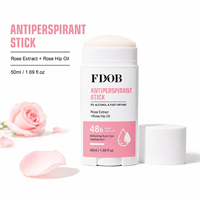 Déodorant en stick OEM sous marque privée 50ml, contrôle longue durée des odeurs, séchage rapide avec extrait de rose et acide hyaluronique, vente en gros