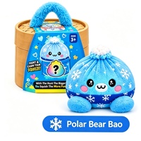 Peluche Arc-en-ciel en forme de Dumpling de Noël, Boîte Mystère, Jouet en Peluche de Noël, Coussin Animal en Peluche Doux en forme de Bao Bun, Jouet Squishy