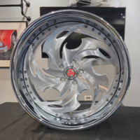 Jantes forgées en 2 parties SJ Custom 6061-T6 18 20 22 24 26 pouces 5x114.3 5x120 pour Chevrolet Camaro Chevelle Monte Carlo