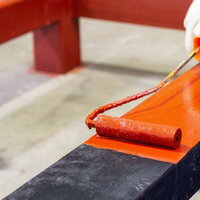Revêtement texturé anti-rides en polyuréthane 2K Hualong avec durcisseur, apprêt anticorrosion pour machines industrielles