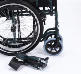 折りたたみ式24インチホイール車椅子軽量ポータブルリハビリテーション - Product Image 5