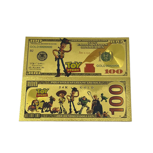 Vente <span class=keywords><strong>en</strong></span> gros de billets Buzz Light Year de 100 dollars de haute qualité billet de banque plaqué feuille d'<span class=keywords><strong>or</strong></span> pvc 24k - Product Image 3