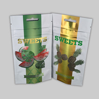 Impression numérique personnalisée 3.5g 7g 14g 1oz emballage en plastique laminé fermeture éclair pochette à biscuits sacs en Mylar à l'épreuve des enfants
