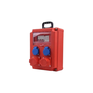 กล่องจ่ายไฟพลาสติกกันน้ำ 3 เฟส 380V พร้อมเต้ารับ 2x10A เต้ารับอุตสาหกรรม 2x32A 4 ขา 63A RCD 3P+N สำหรับใช้งานกลางแจ้ง - Product Image 6