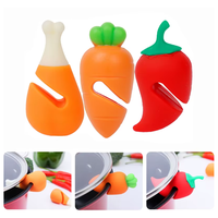 Silicone Pot Couvercle Titulaire Clip Lifter Anti-Déversement Bouchon Résistant À La Chaleur Mignon Cuisine Accessoires Cuisine Outils Gadgets
