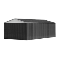 Abri de stockage de jardin préfabriqué moderne Bois traité sous pression pour le stationnement des voitures Cadre métallique