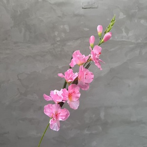 Flor Artificial de Gladiolo, Rama Individual con <span class=keywords><strong>8</strong></span> Cabezas, Planta Artificial para Decoración de Bodas y Hogar - Product Image 2