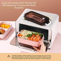 Edelstahl-Lunchbox 304 mit Besteck - Lunchbox für Schüler und Büroangestellte - Lunchbox zum Warmhalten von Speisen