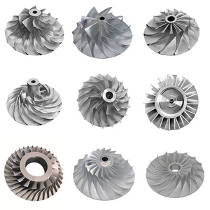 Đúc inconel 625 5 trục hợp kim titan <span class=keywords><strong>RC</strong></span> máy bay phản lực động cơ tuabin cánh quạt Turbo máy nén bánh xe - Product Image 6