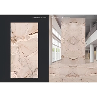 Dalles en pierre frittée 1200x2400mm gris naturel pour la décoration intérieure de luxe des sols et des murs, carreaux en porcelaine émaillée