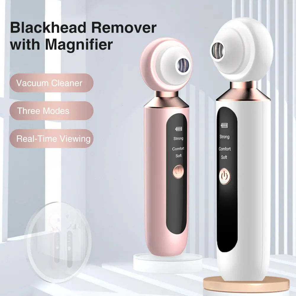 Point Noir Black Head Remover LED Light Visual Vacuum Blackhead Facial Pore Remover with Magnifier