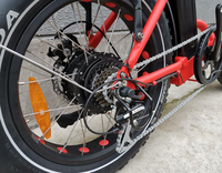 Vélo électrique pliable en aluminium avec moteur arrière sans balais 500W, batterie lithium 15Ah, 7 vitesses, pneus larges et freins à disque – Nouveauté 20 pouces
