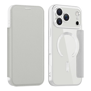 Funda de Cuero Magnética con Carga Inalámbrica para iPhone 17 16 15 Pro Max 14 13 12 Pro Max, Antigolpes, con Ranura para Tarjetas - Product Image 4