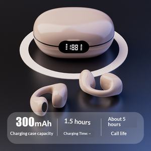 Écouteurs sans fil Bluetooth pour jeux, non intra-auriculaires, avec commande tactile, autonomie ultra longue, affichage numérique intelligent - Product Image 3