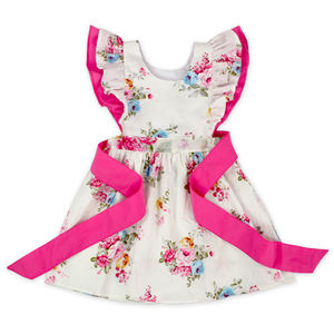 32 Idées pour des vêtements pour bébés en coton biologique imprimé numérique floral australien, robe élégante pour fille à manches courtes/sans manches, personnalisation - Product Image 3