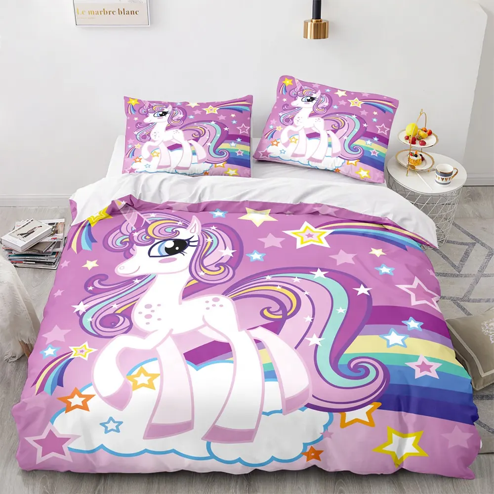 Personalizado Queen Size Preço Barato China Fábrica Fornecimento 3 Peças Folhas De Cama Quilt Linen Bedding Set