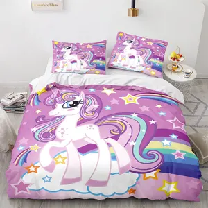 Custom Queen Size Cheap Price China Factory Supply 3 Pieces Bed Sheets Quilt Linen Bedding Set