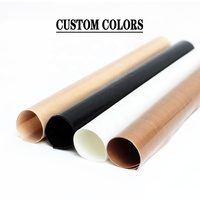 Tissu en fibre de verre enduit de PTFE antiadhésif résistant aux hautes températures pour presse à chaud, transfert par sublimation, couverture de four et feuille alimentaire